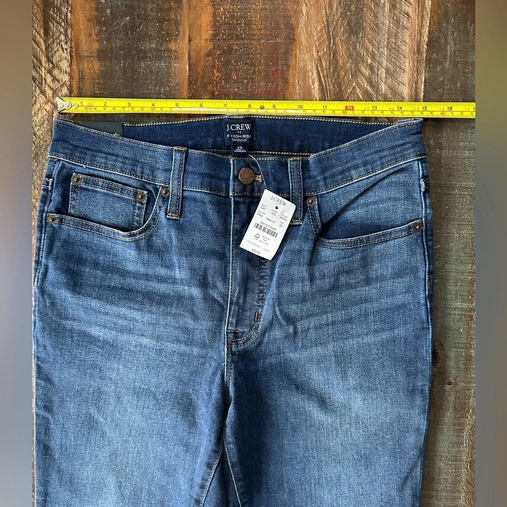 NWT J Crew Women’s 29 Blue 9 Inch High Rise Skinny Jeans | SKU 0528